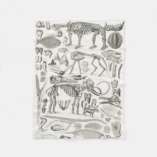 Cobertor De Velo Skelull Animal Halloween (Frente)