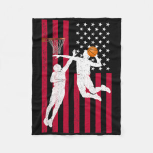 Cobertor De Velo Sketll Jogador Slam Dunk Bloco Vintage Bandeira Am