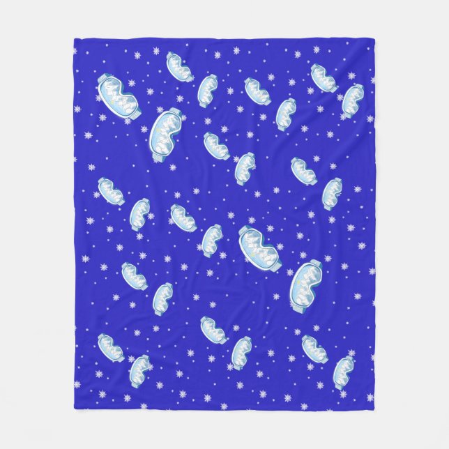 Cobertor De Velo Ski Goggles Snowflake Dance (Frente)