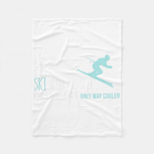 Cobertor De Velo Ski Kid Engraçado Bonito Presente de Esqui de inve