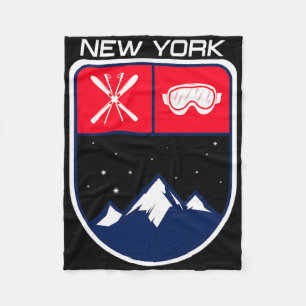 Cobertor De Velo Ski New York Mountain Skike Skiier Goggle Po