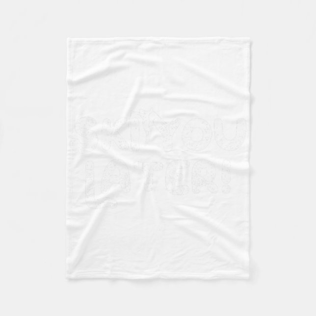 Cobertor De Velo Ski You Later Funny Skiing Pun  (Frente)