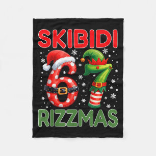 Cobertor De Velo Skibidi Rizzmas 67 Natal Seis Sete Xmas Engraçado