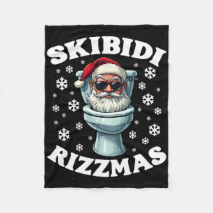 Cobertor De Velo Skibidi Rizzmas Rizzler Papais noeis Rizz Toilet F