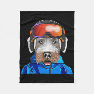 Cobertor De Velo Skier Sealyham Terrier Snowboard Pocket