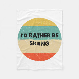 Cobertor De Velo Skier Shirt I'd Rather Be Skiing