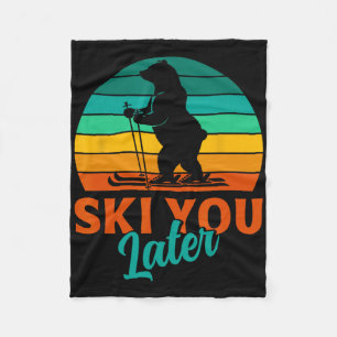 Cobertor De Velo Skier Te Esquiar Mais Tarde Crianças Engraçadas