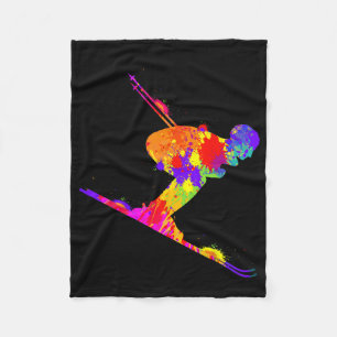 Cobertor De Velo Skiing Ski Skier Men Meninos 1