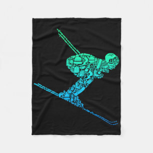 Cobertor De Velo Skiting Skiier Men Meninos