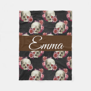 Cobertor De Velo Skull Personalizado