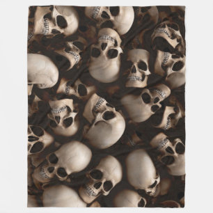 Cobertor De Velo Skulls Fleece Blanket