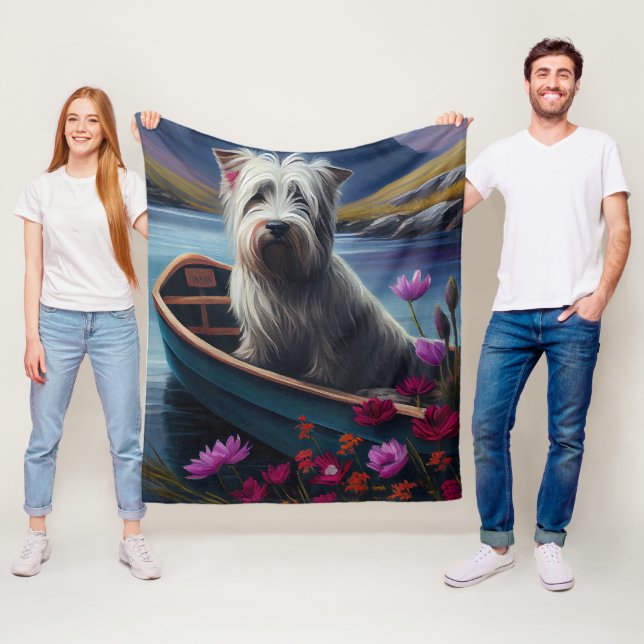 Cobertor De Velo Skye Terrier em um remo: Uma aventura cênica (In Situ)