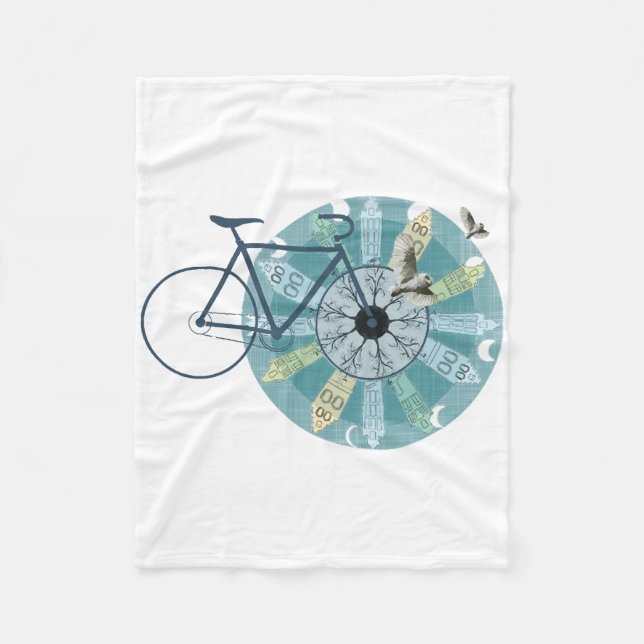 Cobertor De Velo skyline Amesterdã (Frente)