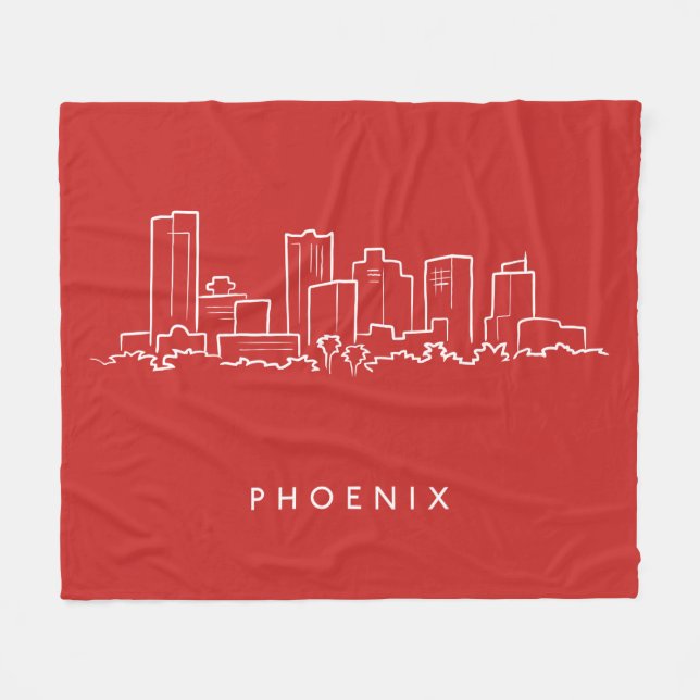 Cobertor De Velo Skyline da arizona de Phoenix (Frente (Horizontal))
