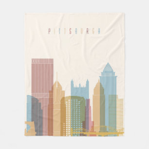 Cobertor De Velo Skyline da cidade de Pittsburgh, Pensilvânia