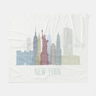 Cobertor De Velo Skyline de Nova York