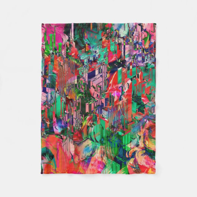 Cobertor De Velo Skyline de prédio da Abstrato do Mundo viagem (Frente)