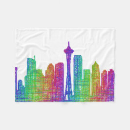 Cobertor De Velo Skyline de Seattle