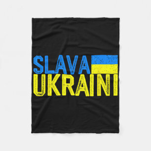 Cobertor De Velo Slava Ukraini Cores da Bandeira da Ucrânia Desgast