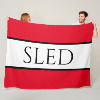 SLED Largo Desportivo Vermelho Brilhante Listras B