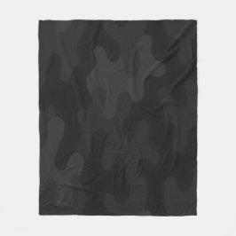 Cobertor De Velo Sleek Camo Deep Black Dark Charcarbont Moderno