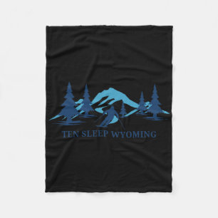 Cobertor De Velo Sleep Wyoming Ski Resort Skiier