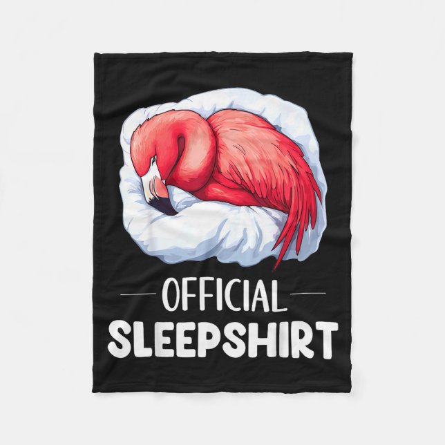 Cobertor De Velo Sleepshirt Sleeng Flamingo Animal Lovers Pajama  (Frente)