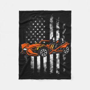 Cobertor De Velo Slingshot Car American Flag 4 De Julho