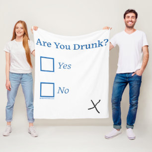 Cobertor De Velo SlipperyJoe's você está bêbado humorístico ligeira