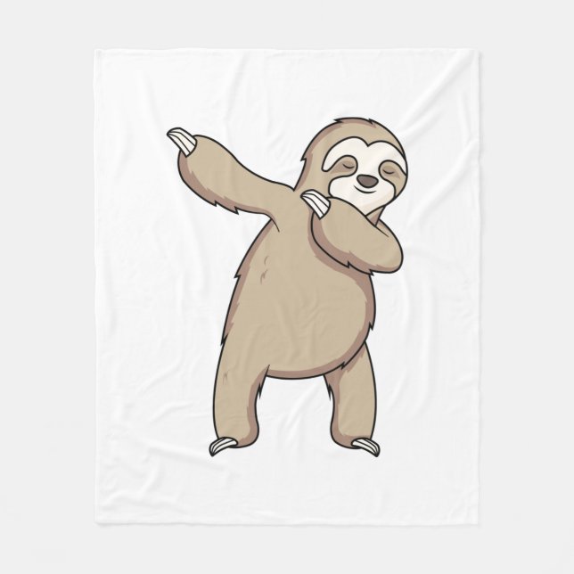 Cobertor De Velo Sloth Dab (Frente)