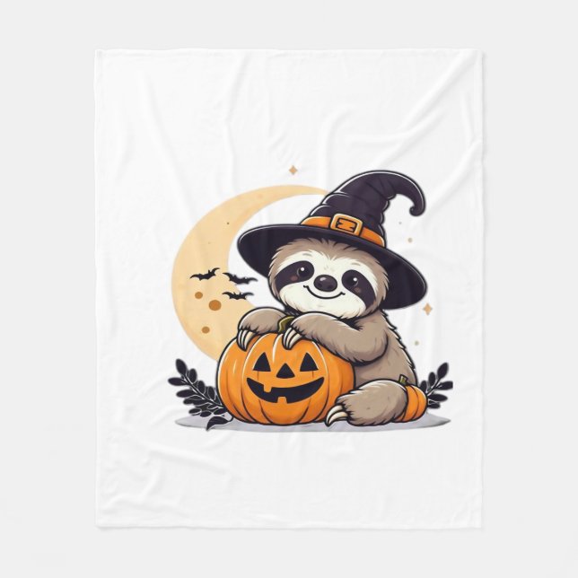 Cobertor De Velo Sloth Halloween Motif Clássico T-Shirt (Frente)