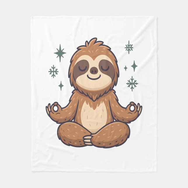 Cobertor De Velo Sloth Yoga Sloth (Frente)