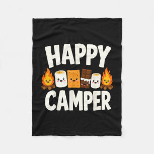 Cobertor De Velo S'mores fogueira acampamento 