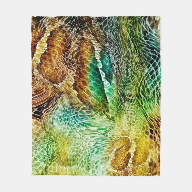 Cobertor De Velo Snake skin background (Frente)