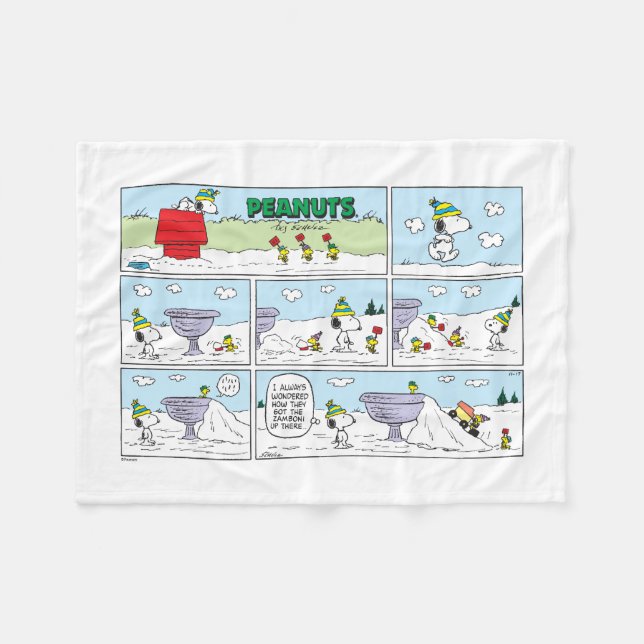 Cobertor De Velo Snoopy & A Equipe (Frente (Horizontal))