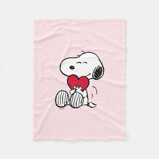 Cobertor De Velo Snoopy | Little Sweetheart Baby Fleece Blanket (Frente)