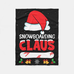 Cobertor De Velo Snowboard Claus Santa Hat Engraçado Snowboard Snow