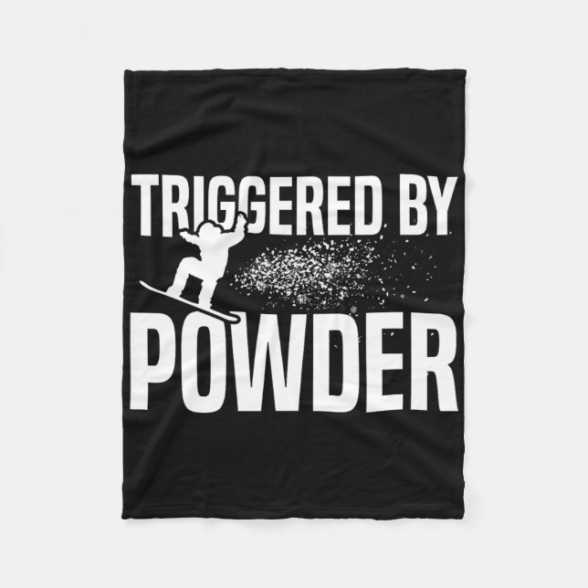 Cobertor De Velo Snowboard Disparado Por Pó 1 (Frente)