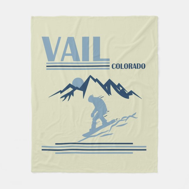 Cobertor De Velo Snowboard do Vail Colorado (Frente)