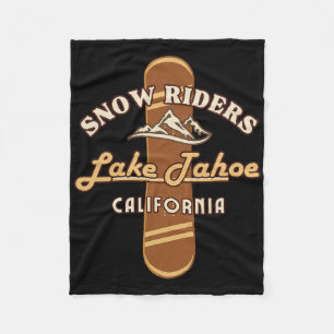 Cobertor De Velo Snowboard Lake Tahoe California Snowboard Winte