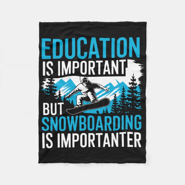 Cobertor De Velo Snowboard Lover Humor Design Funny Snowboarder (Frente)