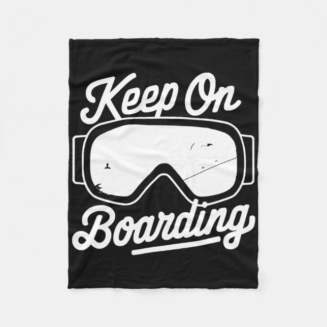 Cobertor De Velo Snowboard Lover Humor Design Funny Snowboarder (Frente)