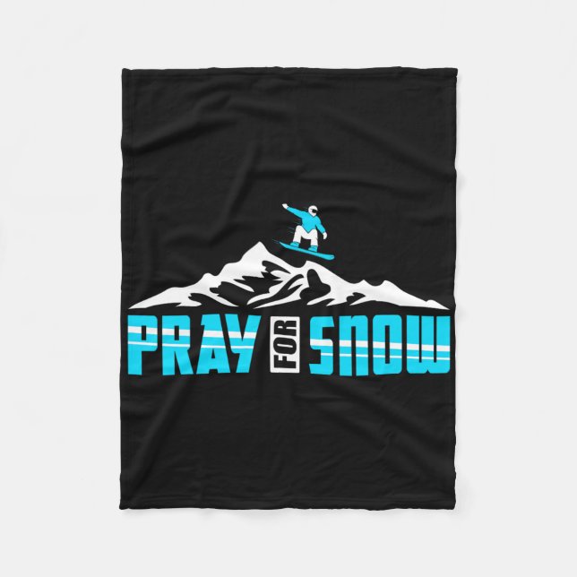 Cobertor De Velo Snowboard Para Rezar Neve Jesus (Frente)
