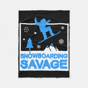 Cobertor De Velo Snowboard Savage Crianças Legal Neve Livre para Jo
