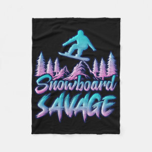 Cobertor De Velo Snowboard Savage Funny Snowboarder Kids Snowboardi