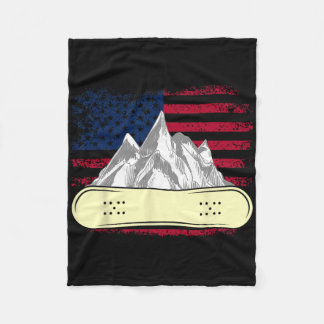 Cobertor De Velo Snowboard Skiboard Snowboard American Flag Snowbo