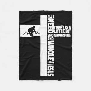 Cobertor De Velo Snowboard Snowboard Jesus Faith Cross Christian