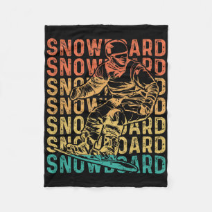 Cobertor De Velo Snowboard Snowboard Vintage Retro Snowboard