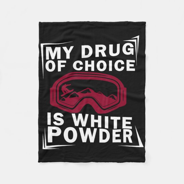 Cobertor De Velo Snowboard Snowboarder Snowboarden A Minha Droga De (Frente)