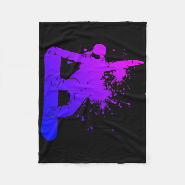 Cobertor De Velo Snowboarder Men's Snowboard Winter Sports (Frente)